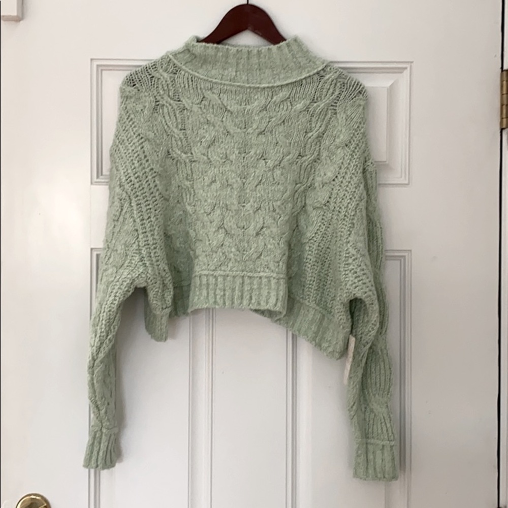 Free People Carousel Sweater Mint Green S NWT - Picture 2 of 7